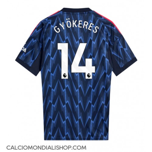Maglie da calcio Arsenal Viktor Gyokeres #14 Seconda Maglia 2025-26 Manica Corta